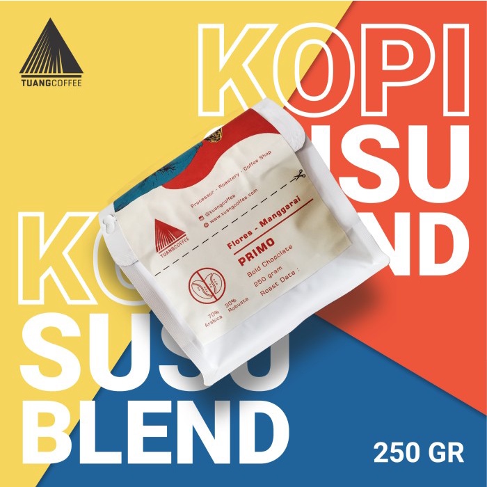 

BISA COD Roasted Bean Primo Blend Tuang Coffee (Arabica dan Robusta) 250gr /KOPI EUBE/KOPI KAPAL