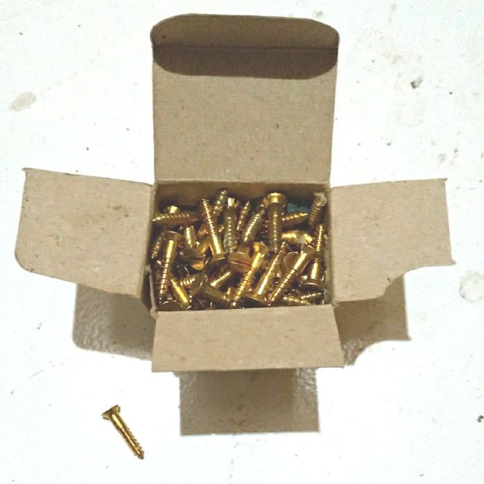 Skrup Kuningan 5/8" x 5mm - Skrup Kayu 5/8 inci