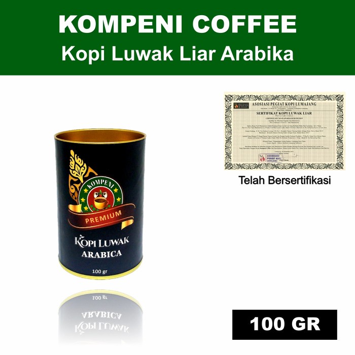 

Discount Kopi Luwak Asli 100gram (Arabica) /KOPI EUBE/KOPI KAPAL API/KOPIBUBUK/KOPI ROBUSTA/KOPI