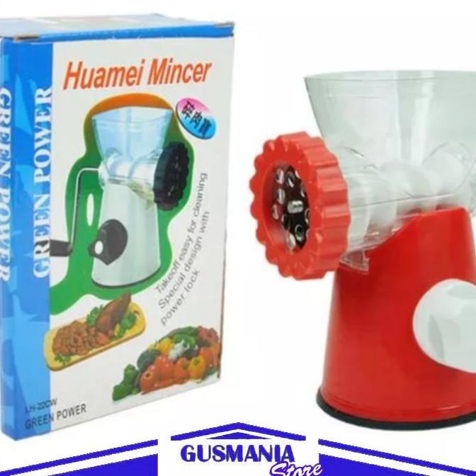 Kualitas terbaik] Mesin Penggiling Daging Plastik Alat Gilingan Penggilas Sayuran Manual
