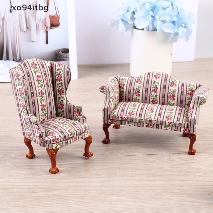 Must Have!! Tn631 Xo Main Miniatur Sofa Lengan Kaki Skala 1 12 Untuk Dekorasi Ruma Terlaris