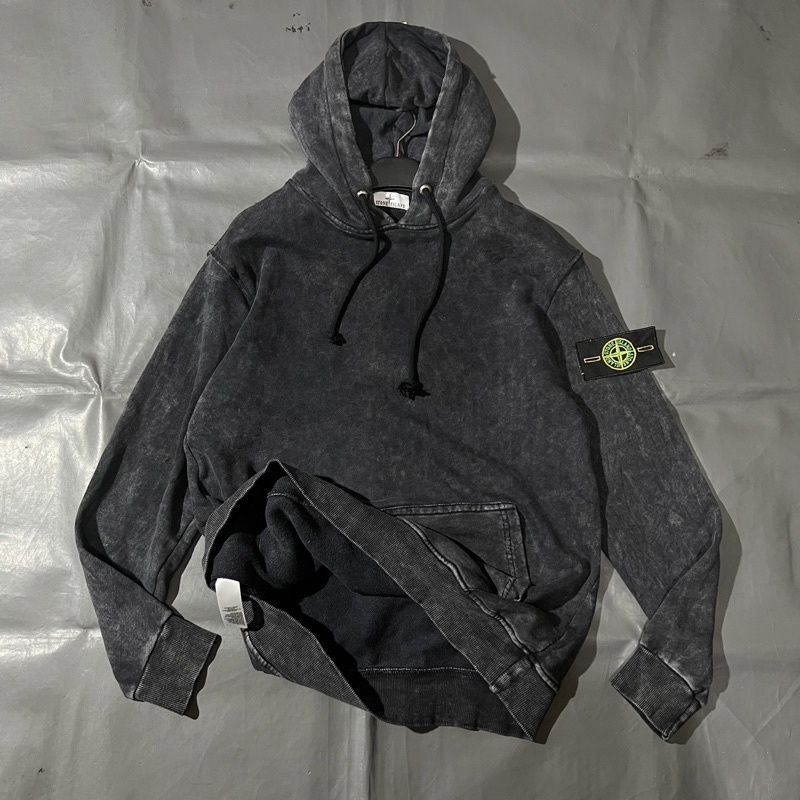 sweater hoodie SI stone island wash