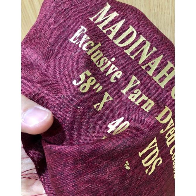 Bahan Kain Katun Cotton Madinah Premium 1 roll 40 yard
