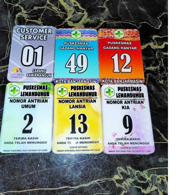 

Sale | KI3 | akrilik nomor antrian