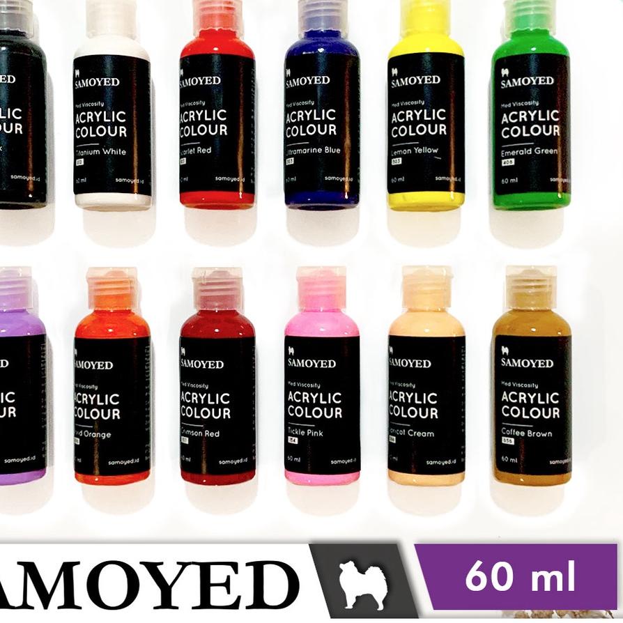 

Sale | KP8 | Cat Lukis Akrilik / Acrylic Paint / Colours 60 ml Samoyed ACP-M60 Emas / Perak / Metalik / Gold / Silver / Metallic