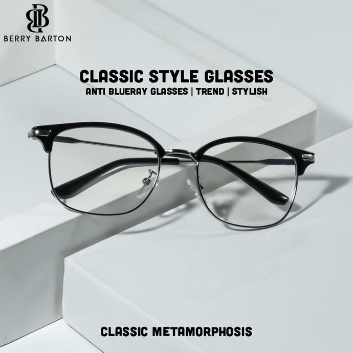 Kacamata Clubmaster bisa Minus Photocromic Blueray Berrybarton 2016