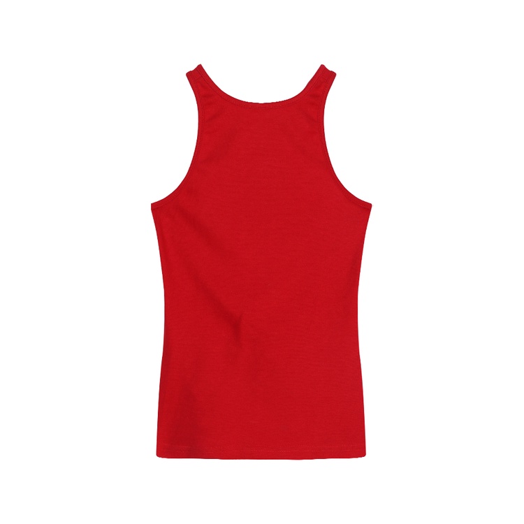 ✹Suhao merah halter leher kamisol wanita musim panas hot gadis buka kembali rasa desain niche inner fit slim top pakaian luar crop top sexy tank top wanita motif