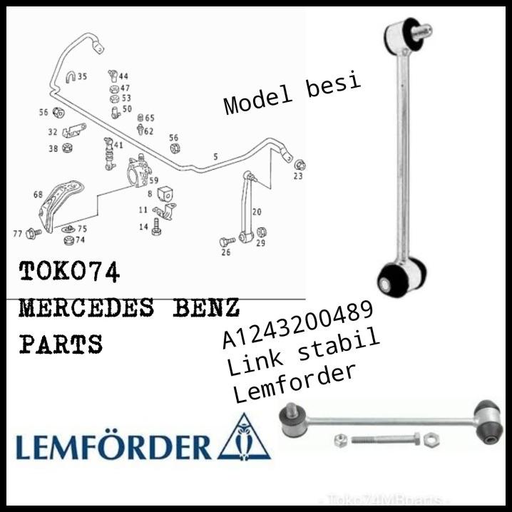 

HOT DEAL A1243200489 LINK STABIL BLKG W124 MODEL BESI LEMFORDER !!!!!!