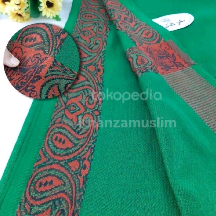 Sorban sorban kashmiri shawl hijau(Y4N9) Sorban Almas Arafat BEST SELLER Sorban Habib Sorban Terompa