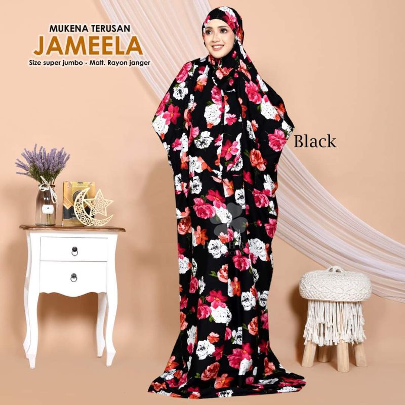 MUKENA BALI TERUSAN BAHAN RAYON PRINT SUPER SIZE SUPER JUMBO