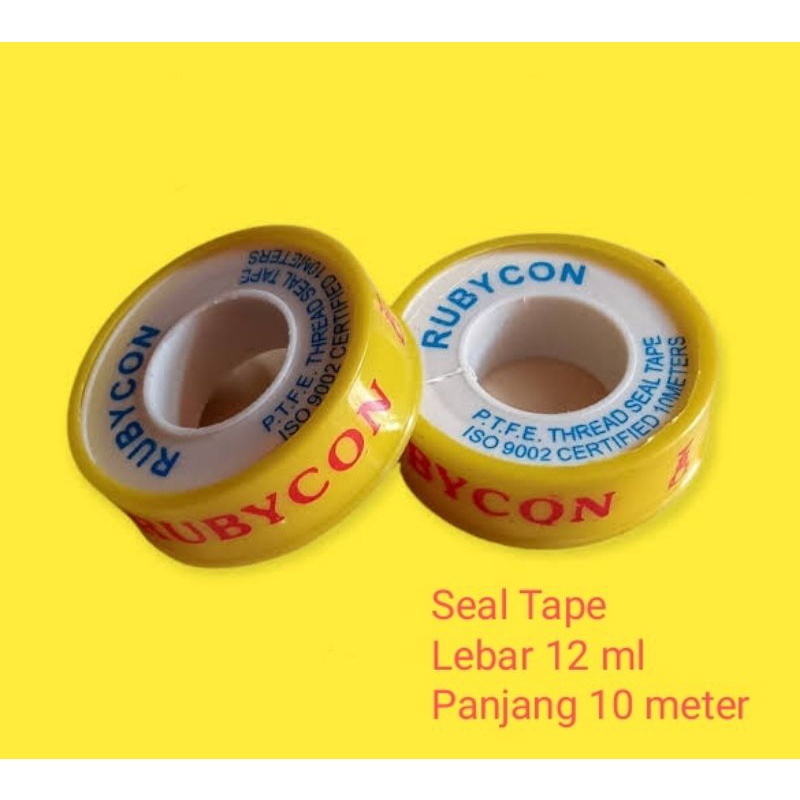 Seal Tape Sealtape Rubycon siltep selotip isolatip solatip PTFE full 10 meter