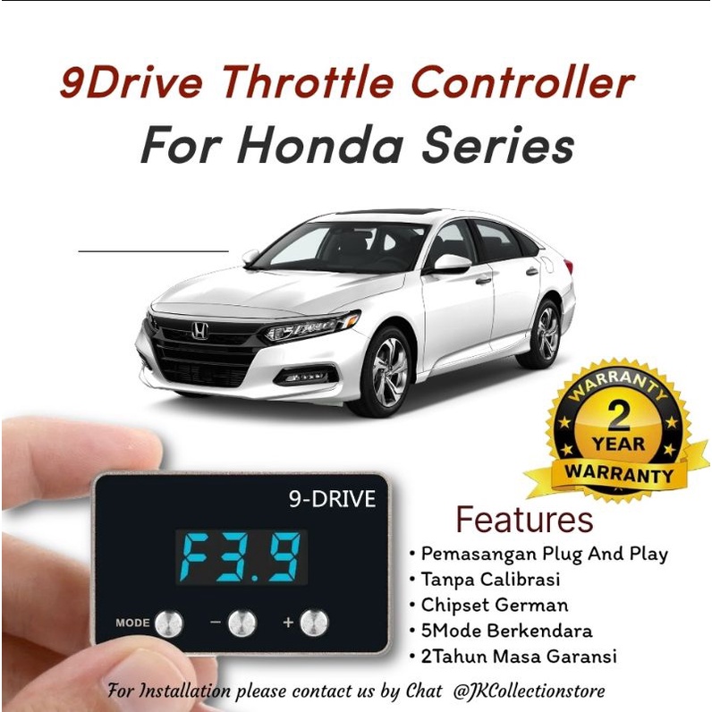 9 Drive Throttle Controller Honda Accord Series Remap Piggyback 9Drive