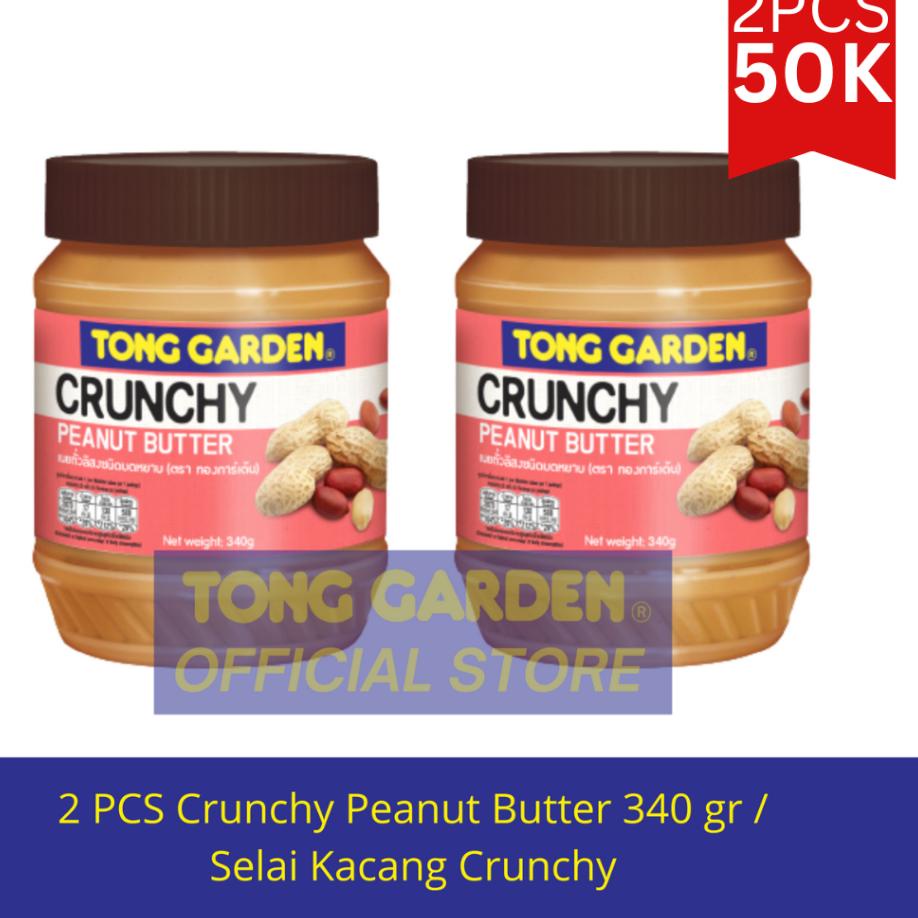 

Import ✨Terbaik✨ 2 PCS - Tong Garden 340G Crunchy Peanut Butter / Selai Kacang dengan Butiran Kacang Garing !!