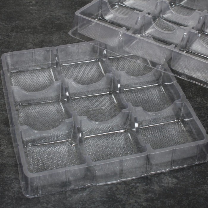 Tatakan Rk Tray Mika Pudding Mini Isi Sekat 9 Mika Tatakan Agar Cake Kue Mini