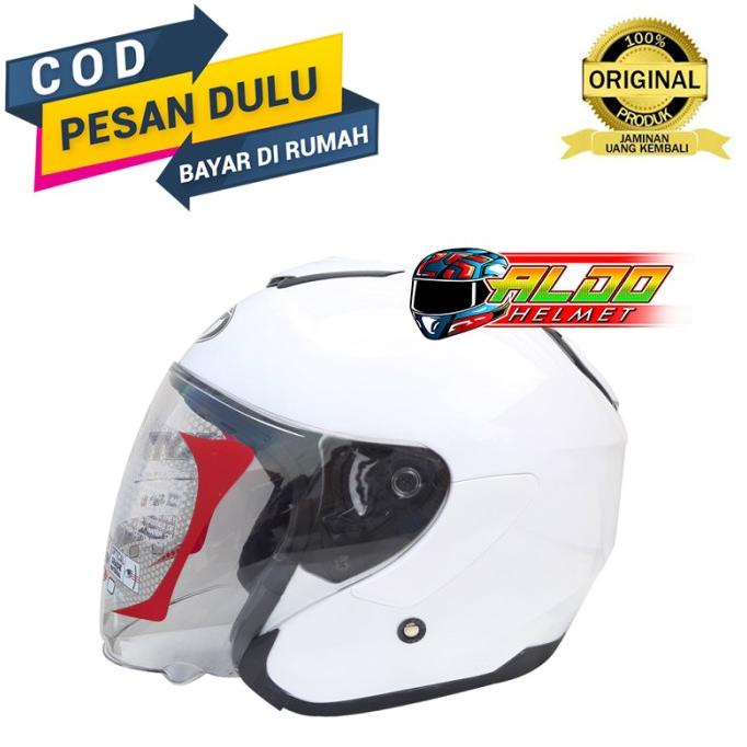 HELM KYT KYOTO SOLID WHITE / HELM TERLARIS