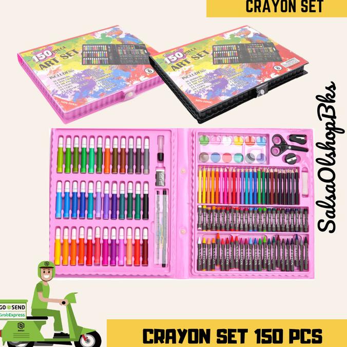 

CRAYON SET 150 PCS | SET CRAYON 150 PCS | CRAYON SET ANAK 150 PCS