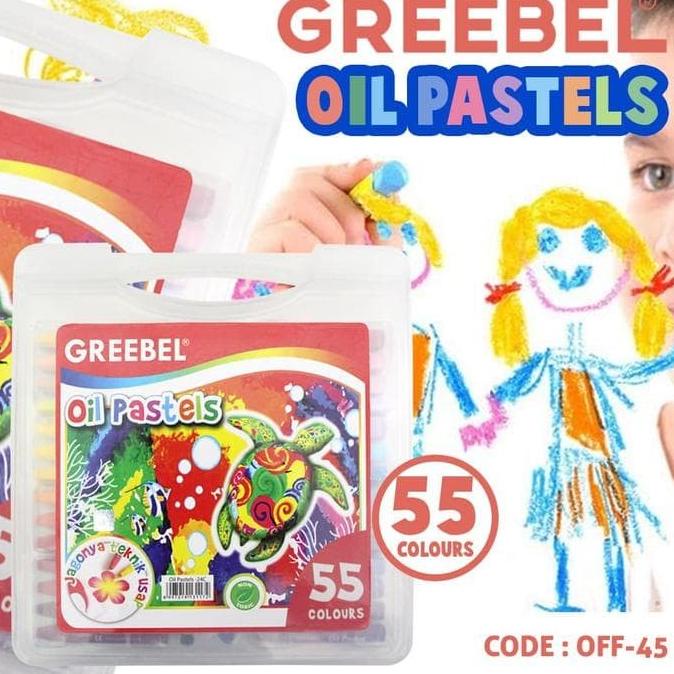 

CRAYON MEWARNAI 55 WARNA GREEBEL OIL PASTELS (OFF-45)
