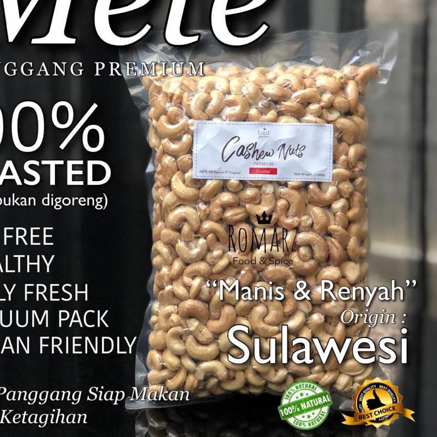 

Sale✔️KACANG METE MEDE OVEN PANGGANG SUPER ROASTED ORIGINAL 1kg