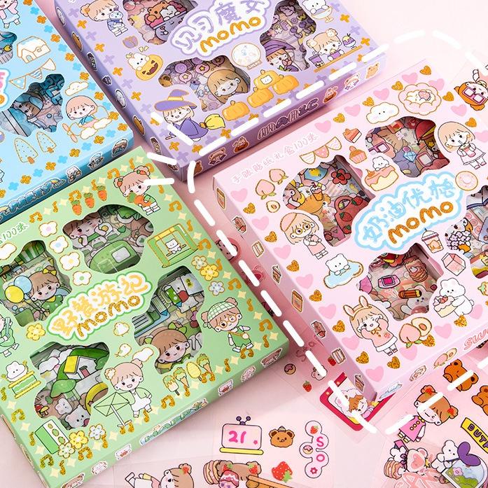 

Sale 6.6 | HJ6 | MOMO STIKER KOREA ISI 100 PCS STICKER DECO AESTHETIC / STICKER DIY TUMBLER / BINDER / CASE HP / DIARY / BUJO /SCRAPBOOK MOMO GIRL