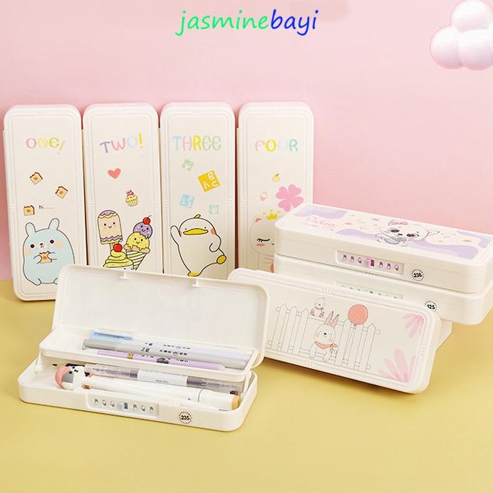 Cod Tempat Pensil Anak Aesthetic Transparan Serbaguna Kotak Tepak Pensil  Perempuan Lucu Karakter Pe