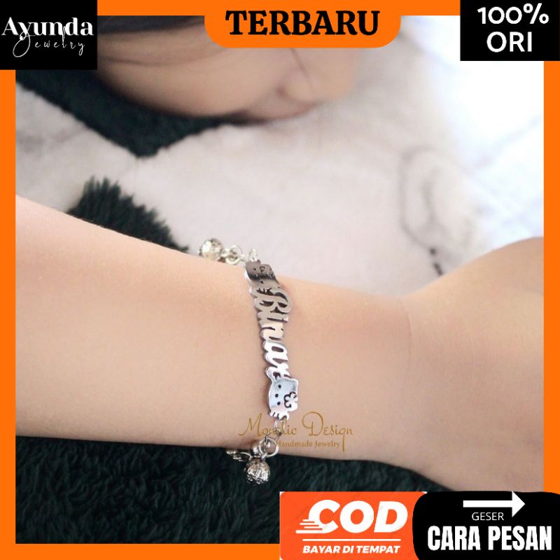 Gelang Nama Anak titanium gelang custom gelang nama