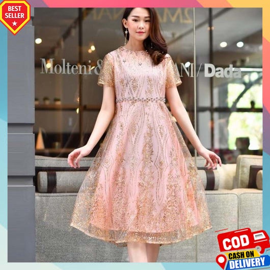 Dres Wanita Dewasa Terbaru 2023 Korea Jumbo Baju Kondangan Elegan Atasan Ootd Maxidres Premium Bangk