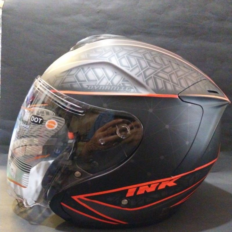 HELM INK DYNAMIC MOTIF  | HALF FACE SINGLE VISOR 100%ORIGINAL