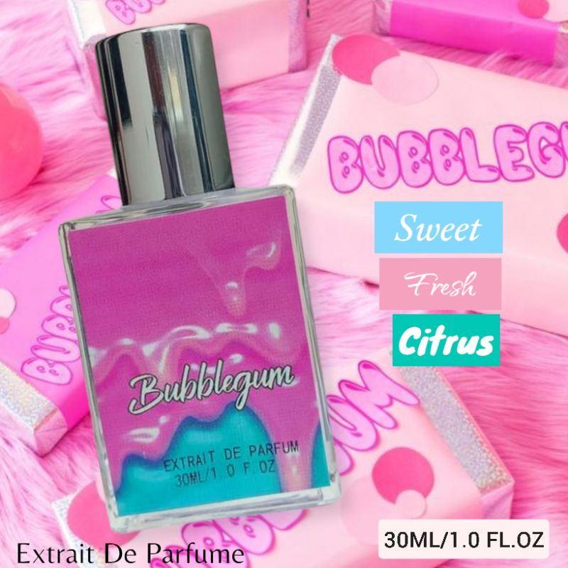 PARFUM PRIA DAN WANITA TAHAN LAMA EDT DAN EXTRAIT BUBBLEGUM 30ML DAN 50ML