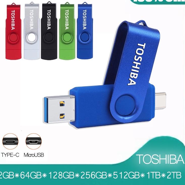 Stock TRANSMEMORY TOSHIBA FLASHDISK TYPE C 32GB/64GGB/128GB/256GB/512GB/1TB/2TB LARGE CAPACITY FLASH