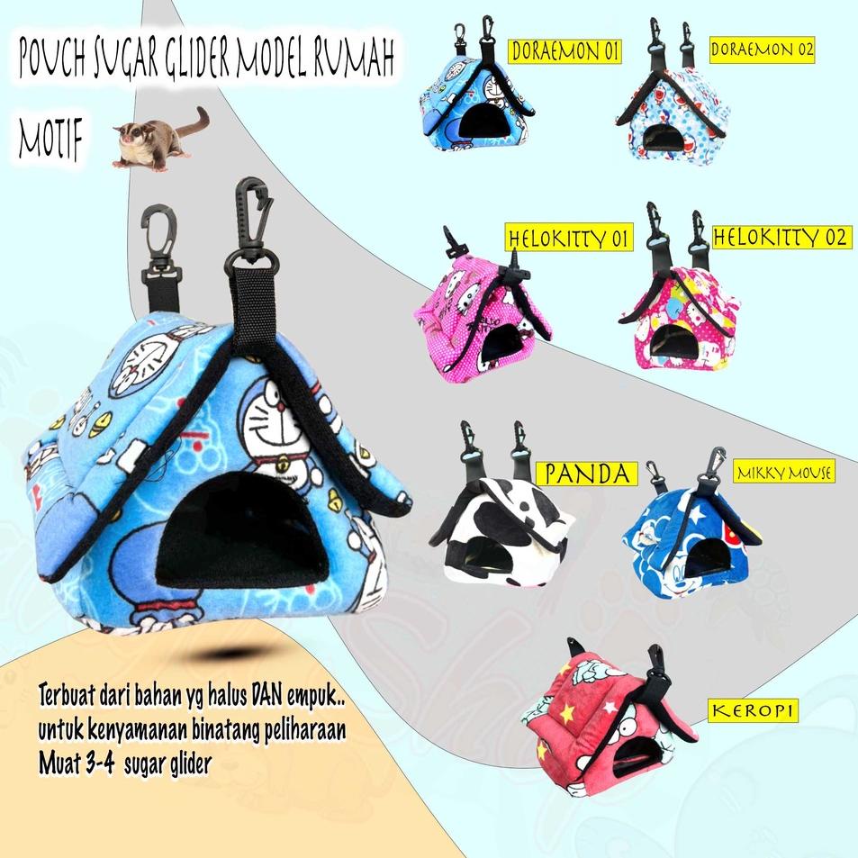 Murah NEW-DORAEMON-SLEEPING POUCH MODEL RUMAH HEWAN SUGAR GLIDER, TUPAI TERBANG Paling Terkini