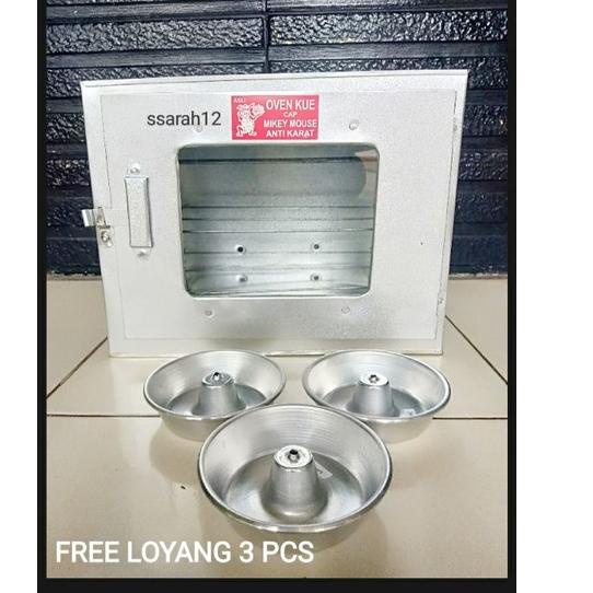 Merakyat Oven Tangkring kompor / Oven mini / oven kue GRATIS Loyang 3pcs Update Terunik