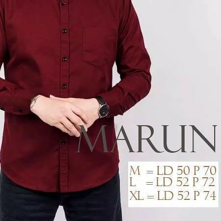 12.12 HARGA GROSIR kemeja shanghai pria tanpa kerah / kemeja shanghai lengan panjang / kemeja shangh