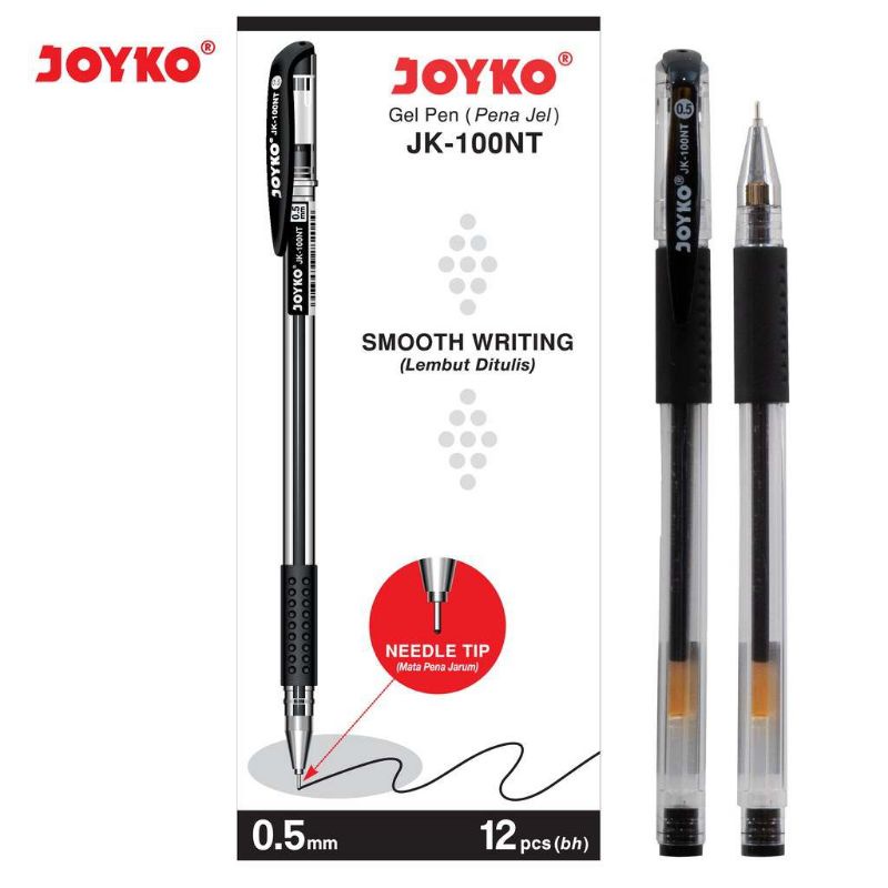 

Gel Pen Pulpen Pena Joyko JK-100 Black 0.5 mm