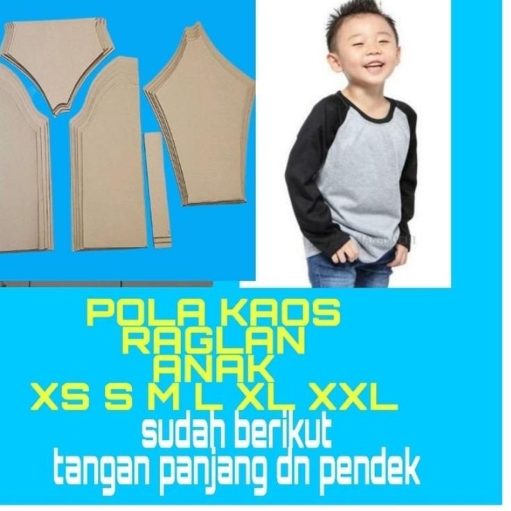 Beli pola kaos raglan anak kertas samson Best Product