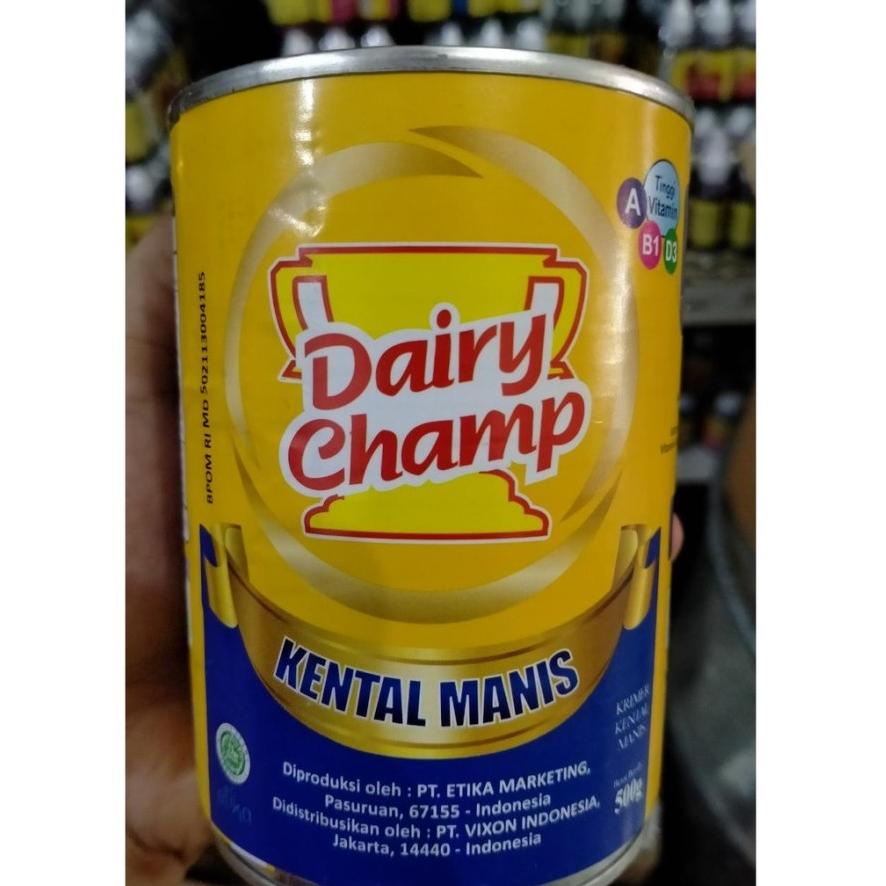 

5.5 COD Susu Krimer Kental Manis Dairy Champ - Susu 480gram