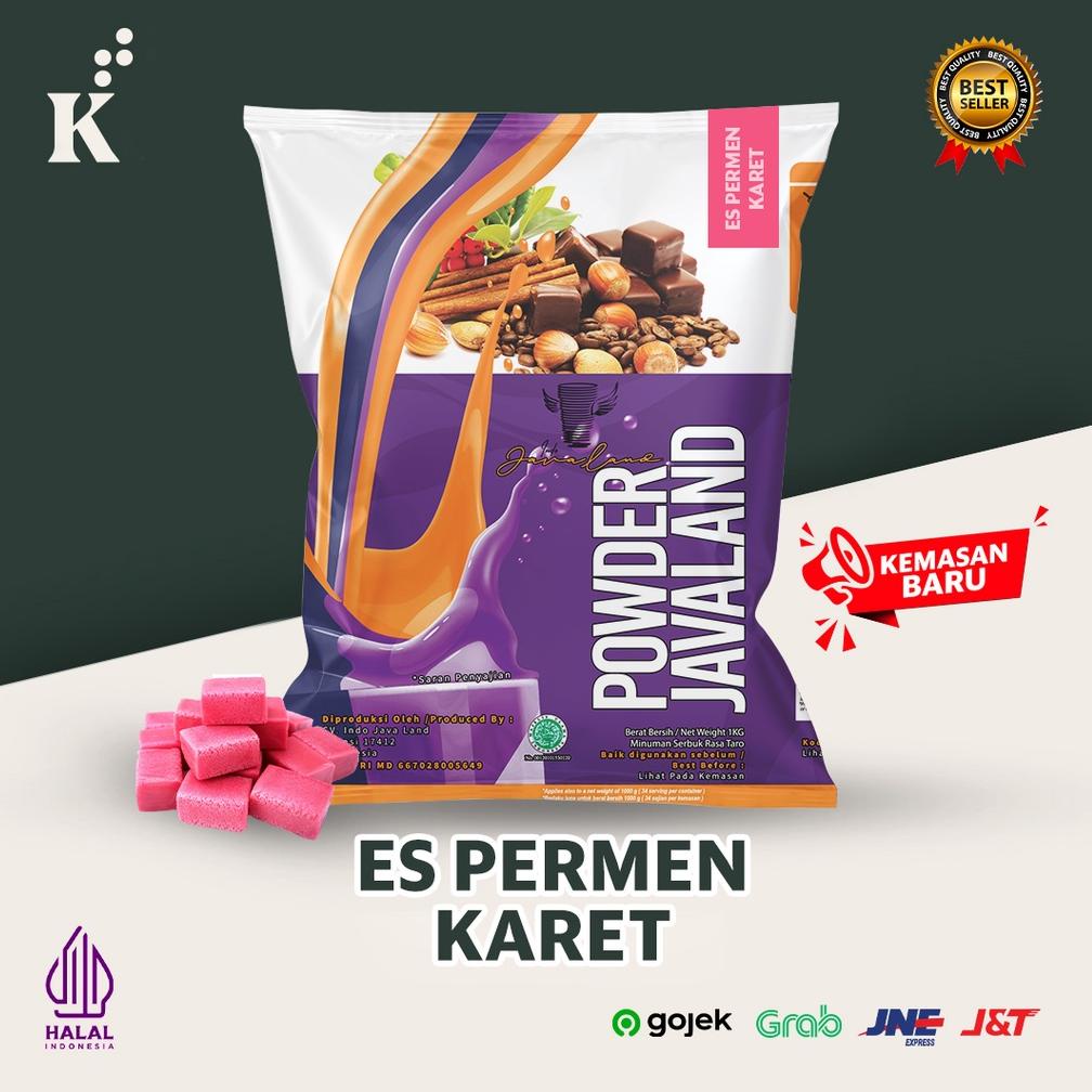 

【flashϟsale】 Bubuk Minuman Bubble Drink rasa Es Permen Karet ORIGINAL Javaland 1kg