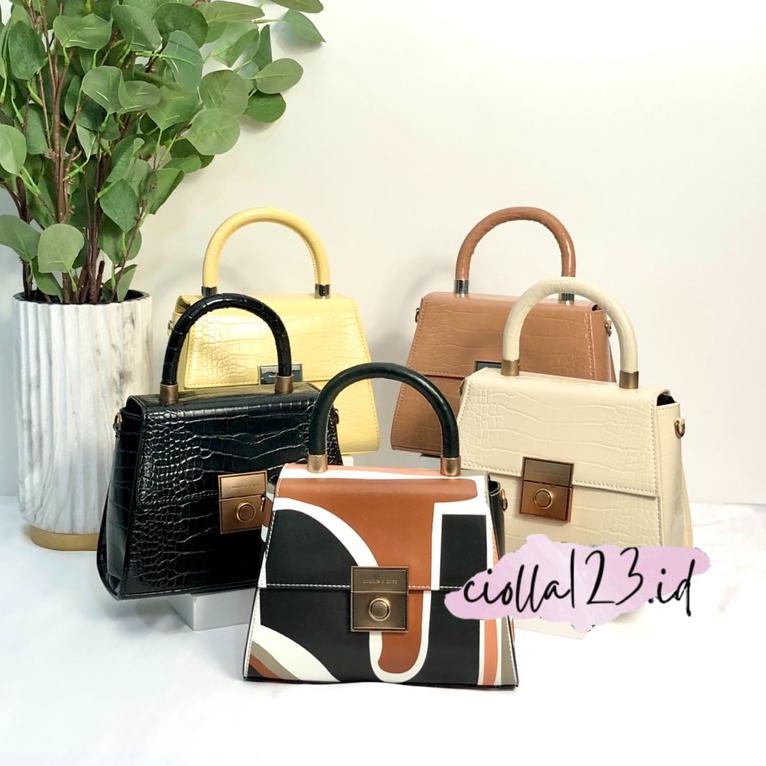 [DISCOUNT ] CK TAS TOP HANDLE CROCO PRINTED - TAS CK HANDBAG PRINTED [KODE 556]