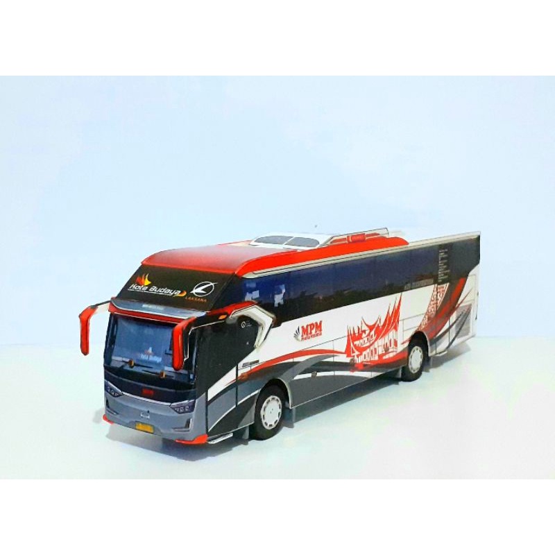 Miniatur Papercraft Bus MPM SR3XHD Hino