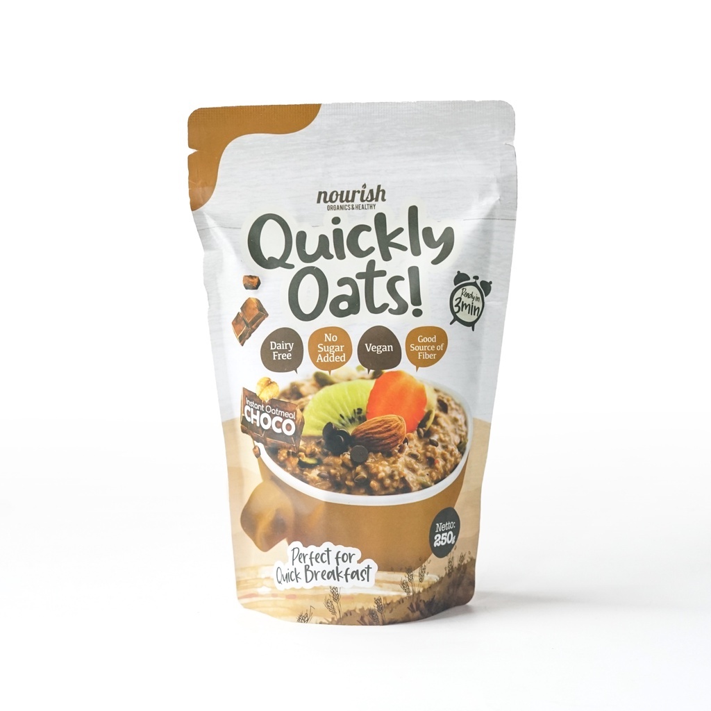 

Quickly Oats! Instant Oatmeal Choco Buy 1 Get 1 Free (250gr x 2pc)-JktBar