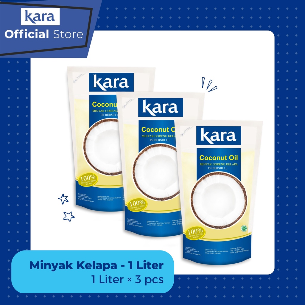 

KARA Minyak Goreng Kelapa (Coconut Cooking Oil) 1L - 3pouch