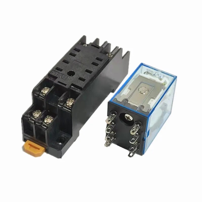 Base Socket DYF08A Relay 8pin Terminals Rail Mounted