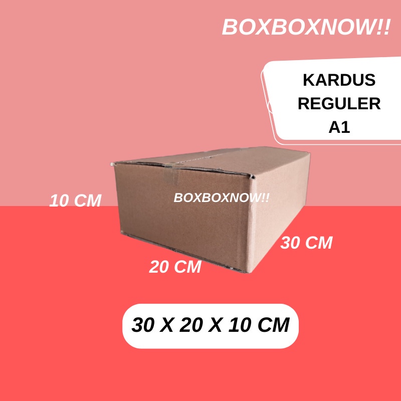 

30 X 20 X 10 CM KARDUS PACKING KEMASAN KARTON BOX DUS KOTAK PACKAGING POLOS MURAH BARU