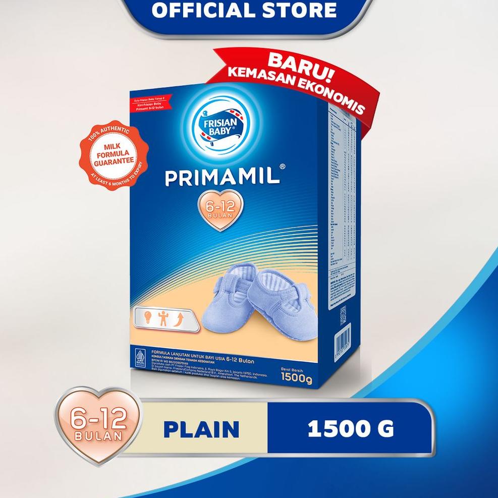 Ready Stok  Frisian Baby Primamil 6-12 Bulan, Susu Formula Lanjutan 1500g
