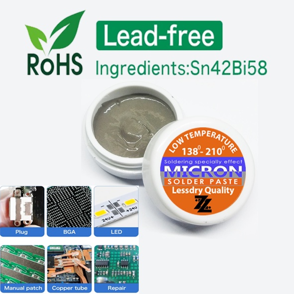 TIMAH PASTA LOW TEMPERATURE LEADFREE  ANTI KERING 15Gr