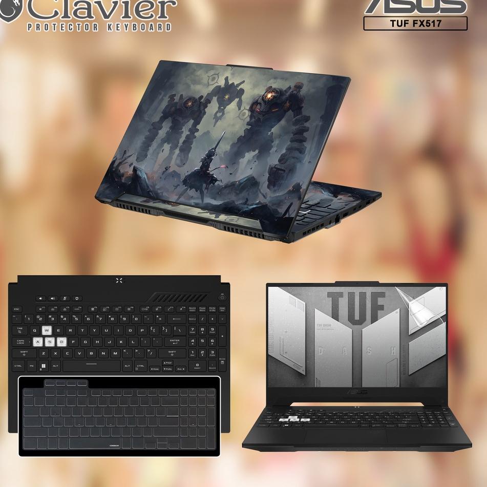 Fast Packing Cover Keyboard Screen Protector Garskin Laptop Anti Gores Asus TUF Dash F15 FX517 FX517