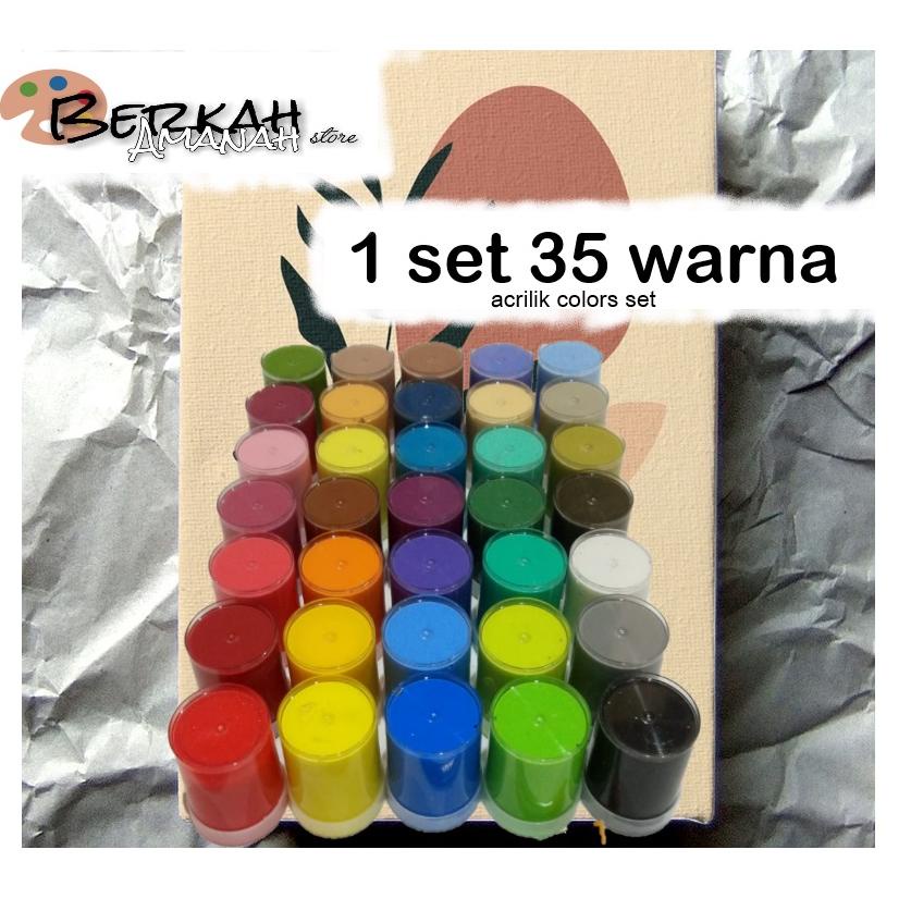 

0I8MD 1set 35 warna/cat acrilik set ←Grosir