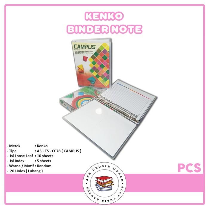 

5.5 Kenko - Binder Note 20 Ring A5 - Ts - Cc78 ( Campus ) - Pcs Limited
