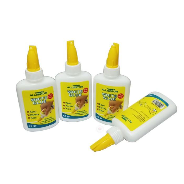 

4.4 Alligator - Lem Putih Non Toxic - White Glue 60 Gr - Pcs Termurah