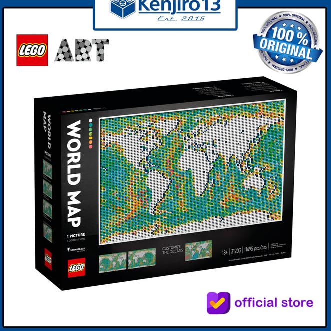 Hot Sale Lego Art 31203 World Map Terbaru