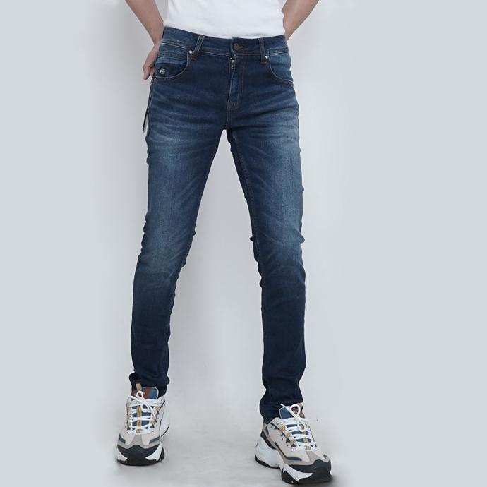 Celana Jeans Original Voice Man Slim Fit Biru Tua